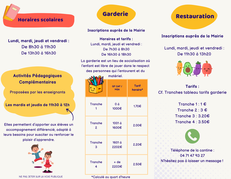 dépliant rentrée 2026 REILHAC 2